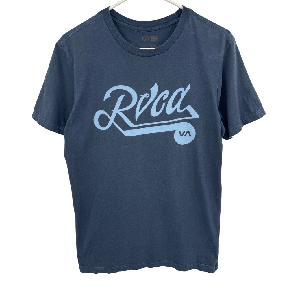 RVCA Mens Artist Network‎ Program Graphic T-Shirt Navy Blue Small S